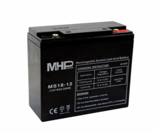 Pb akumulátor MHPower VRLA AGM 12V/18Ah (MS18-12)