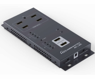 PremiumCord HDMI matrix switch 4:0 s audiem, 4Kx2K