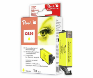 PEACH kompatibilní cartridge Canon CLI-526Y, Yellow, 9 ml