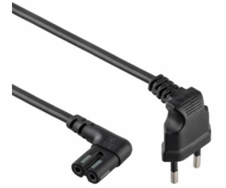 Kabel zasilający Gembird kątowy   ósemka   C7 do notebook...