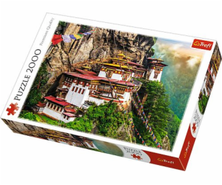 Trefl Puzzle 2000 dielikov Tigrie hniezdo, Bhután (27092)