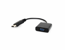 Gembird adaptér DisplayPort (M) na VGA (F), 0.15 m kabel, černý, blister