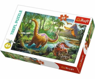 Puzzle Trefl, 60 dílků - Procházky dinosaurů (GXP-645413)