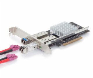 DIGITUS Karta SFP + 10G PCI Express s 2 porty, včetně drž...