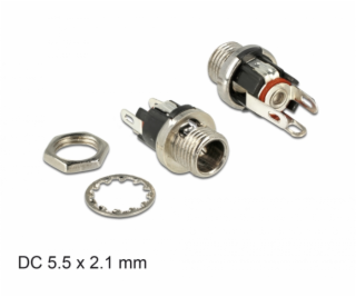 Delock Konektor DC 5,5 x 2,1 x 9,5 mm samice přepážka