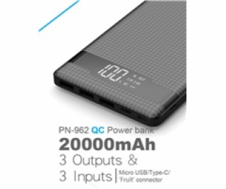 VIKING POWER BANK PN-962 QC3.0 20000mah, QUICK CHARGE 3.0...