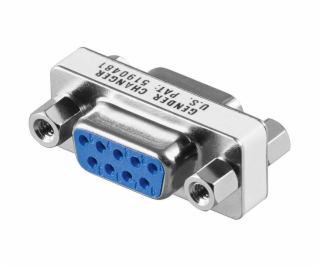 Akyga adaptér D-SUB (9-pin)-F/D-SUB (9-pin)-F/žlutá