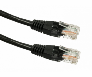Kabel Patchcord miedziany kat. 6 RJ45 UTP 1m czarny