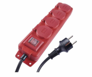 Emos prodlužovací šňůra P14101 - 4 zásuvky, 10m, 16A, s v...