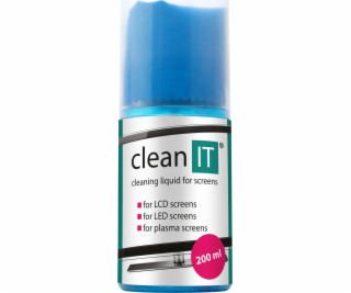 CLEAN IT Čistící roztok na obrazovky 200ml s utěrkou ve v...