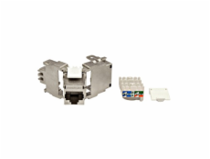 Keystone modul RJ45 stíněný, 10 Gb, třída Ea, 4PPoE