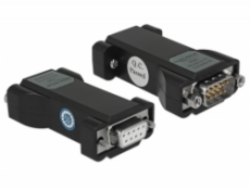 Delock Konvertor z 1 x sériového rozhraní RS-232 DB9 samice na 1 x sériové rozhraní TTL / CMOS 5 V DB9 samec s ochranou 