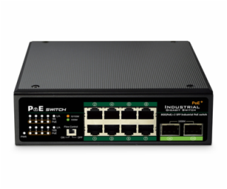 DIGITUS Professional Industrial 8-port Gigabit PoE+ switc...