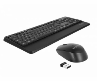 Delock Sada USB klávesnice a myši, 2,4 GHz, bezdrátová, č...