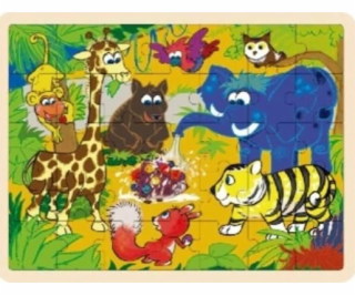 Drevené puzzle Džungľa 35 prvkov TOP BRIGHT