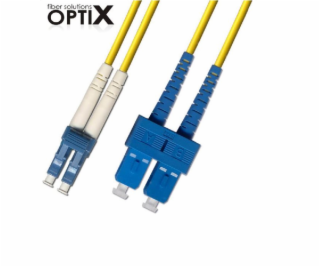 OPTIX LC-SC patch cord 09/125 10m duplex G657A 1,8mm
