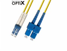 OPTIX LC-SC patch cord 09/125 10m duplex G657A 1,8mm