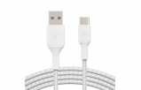 Belkin USB-C kabel, 1m, bílý - odolný