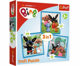 Trefl Puzzle 3v1 Zábava s přáteli Bing