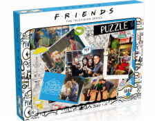 Puzzle vítězné pohyby 1000 ks. Zápisník Přátelé