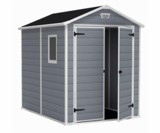 Zahradní domek Keter MANOR 6 x 8 DD šedý / bílý, poškozen...