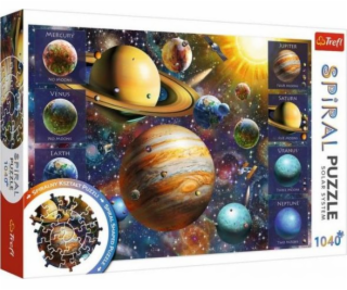Spirálové puzzle Trefl - Sluneční soustava - 1040 ks.