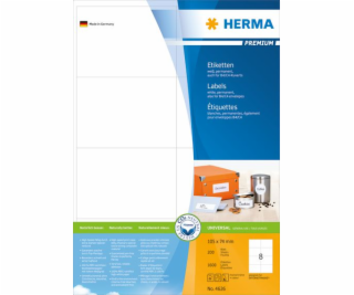 Herma Labels Premium A4, biely, matný papier, 1600 ks (4626)