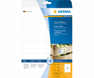 Herma Labels 10908, A4, 105 x 48 mm, extrémne lepivé, bie...