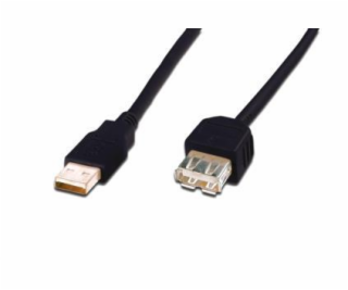 Kabel USB Digitus USB-A - USB-A 1.8 m Czarny (AK300200018S)
