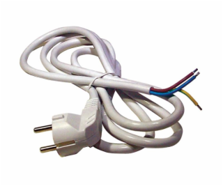 Flexo šnúra PVC 3× 1,5mm2, 3m, biela