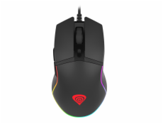 Genesis herní optická myš Krypton 220 6400DPI, RGB, SW, černá