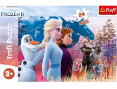 Puzzle 24 prvků MAXI Frozen 2 - Kouzelná cesta