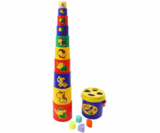 Wader Pyramíd č. 3 (16 kusov) v sieťovom vedre (52605)