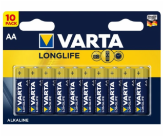 Varta Longlife AA Baterie 10ks 4008496525232
