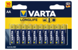 Varta Longlife AA Baterie 10ks 4008496525232