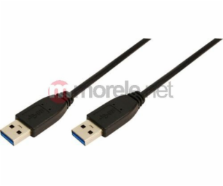Kabel USB LogiLink USB-A - 3 m Czarny (CU0040)
