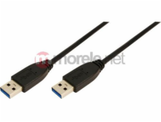 Kabel USB LogiLink USB-A - 3 m Czarny (CU0040)