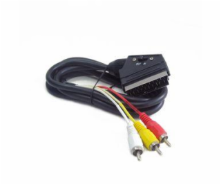 GEMBIRD CCV-519-001 cable EURO/ 3x RCA BIDIRECTIONAL 1.8M