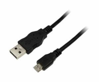 Kabel USB LogiLink USB-A - microUSB 1 m Czarny (CU0058)