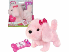 Maskot Chi Chi Love Sweet puppy, na kabel, růžový, 17 cm