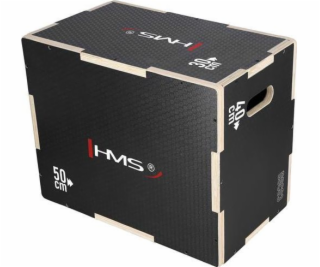 Plyometrický box čierny 500x400x300mm HMS DSC03