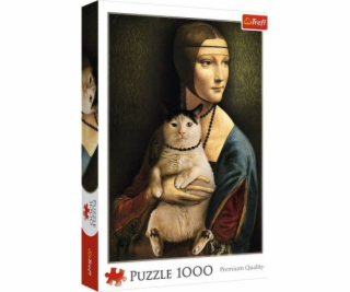 Trefl Puzzle 1000 dielikov Dáma s mačičkou