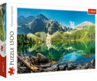 Puzzle 1500 dílků Jezero Oeschinen, Alpy