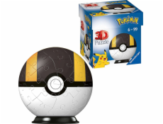 Ravensburger Puzzle 54 elementů 3D koule, Černý Pokémon