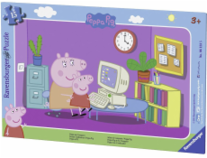 Puzzle 15 dílků Rámeček Peppa Pig