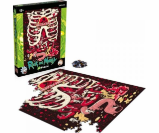 Víťazné pohyby Puzzle Rick and Morty Anatomy Park 1000 di...