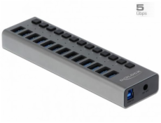 Externer SuperSpeed USB Hub mit 13 Ports + Schalter, USB-Hub