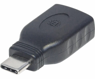 Adaptér USB Manhattan USB-C - USB Czarny (354646)