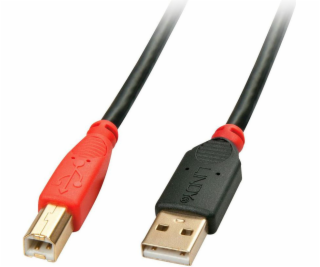 Aktívny kábel Lindy USB 2.0, zástrčka USB-A > zástrčka USB-B