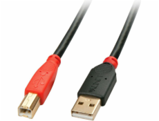Aktívny kábel Lindy USB 2.0, zástrčka USB-A > zástrčka USB-B